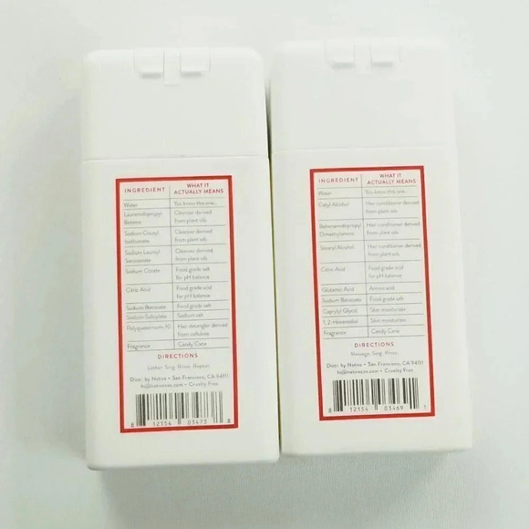 Native Hair 3 Oz Holiday Hydration Candy Cane Paraben Free Shampoo & Conditioner - Picture 2 of 2